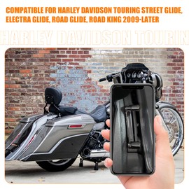 Eumti 4 PCS Detachable Docking Hardware 4 Point Covers Kit Magnet Cover Kit Vivid Black Compatible wiht Harley Touring Electra Glide, Street Glide,Road Glide, Road King 2009-2025