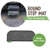 Muk Mat Rounded Caravan Step Artificial Grass Mat, Premium Door