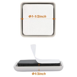 24 PCS Furniture Sliders,1-1/2 Inch Self-Stick Furniture Sliders for Carpet,Square Chair Sliders for Carpet Adhesive Furniture Glides Heavy Duty Furniture Mover Sliders