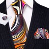 Barry.Wang Men Tie Classic Silk Gift Necktie With Tie Clip