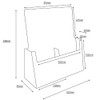 Taymar 2C112 DL Leaflet Dispenser with 2 Side by Side