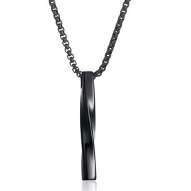 Kesaeki Men's Necklace, Popular, Reckless, Stainless Steel, Accessories, Pendant, Silver Necklace, Chain, Hypoallergenic, Birthday Gift, For Men (Brand Registration Number: 2021-149906), Stainless Steel, No Gemstone