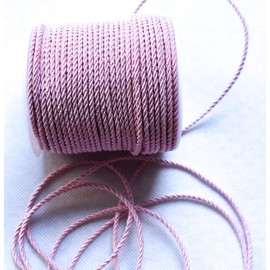 CaPiSo 50m Kordel 3 mm breit Schnur Kordelband gedrehtes Band (Spezial Rosa)