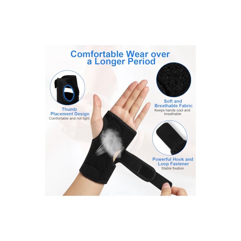Beugo Carpal Tunnel Wrist Support Brace, Hand Support (Left Hand)