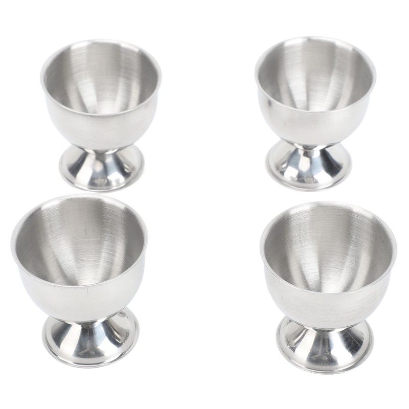 4PCS Egg Cup Set 40ml Stainless Steel High Temperature Resistant