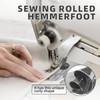 KAIYAYA Pack of 8 Sewing Machine Accessories Rolled Hem Presser