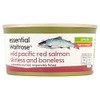 Essential Waitrose Wild Red Salmon Skinless & Boneless 170g