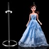 Blulu Pack of 6 Dolls Stand Holder Plastic Doll Stand