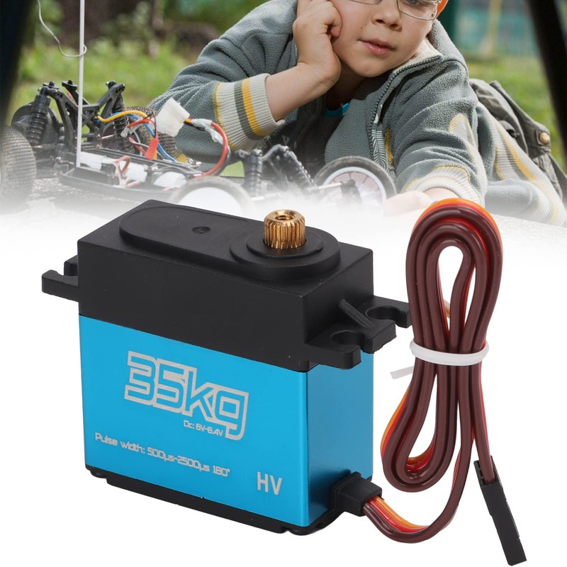 Alomejor 2 Pieces RC Car Digital Servo Replacement Set Waterproof