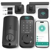 Keyless Door Lock with Handle Set - SMONET WiFi Fingerprint