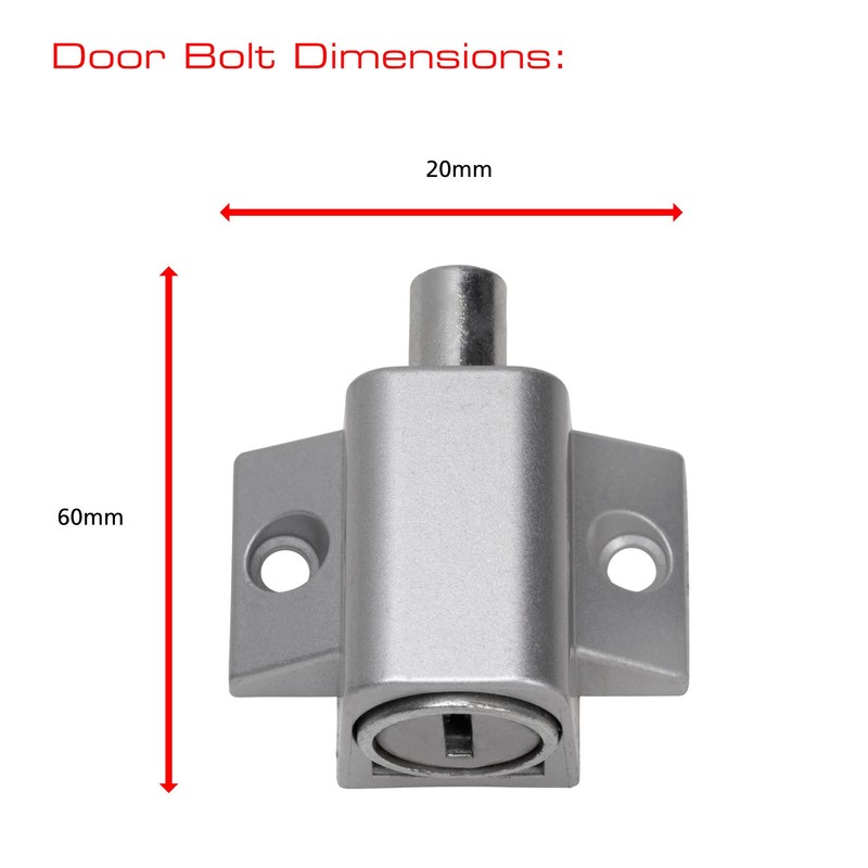 Sterling PDL100 Patio Door and Window Locks - Satin Nickel