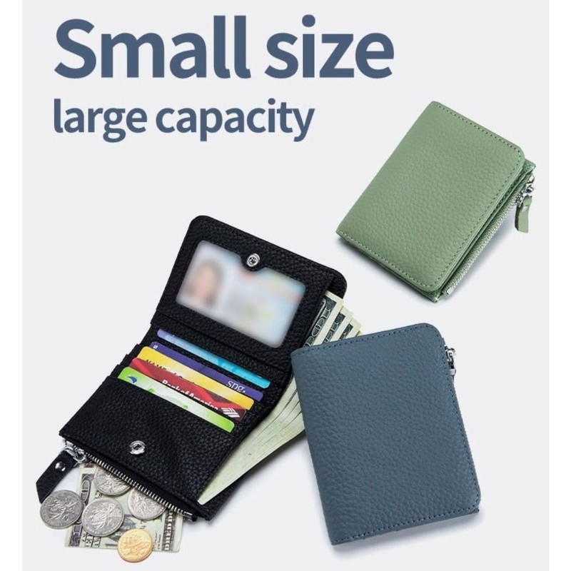 Small Purses for Women, RFID Blocking Wallet, Bifold Card Holder