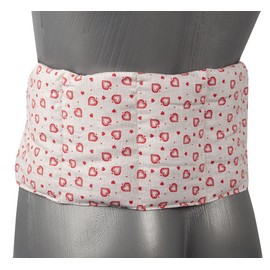 Grain Cushion 7 Chamber with Ribbon, 65 x 15 cm - Heat Cushion Back and Lumbar Cushion for Tying - Grain Cushion with Ribbons, Wheat, Country House Love