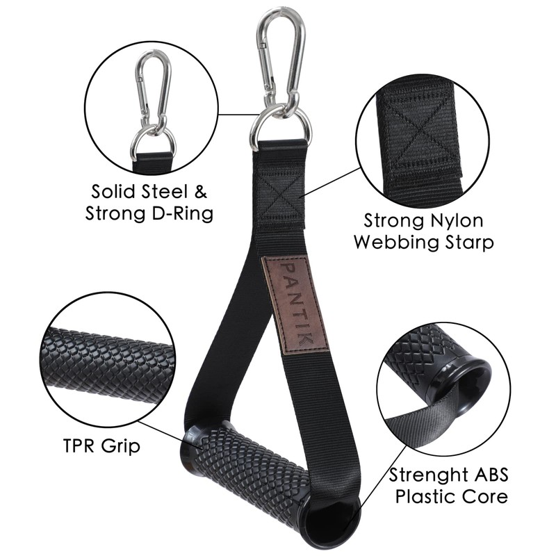 Upgraded Exercise Handles Heavy Duty Cable Machine Attachments D Handle