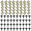 Bamyli 120 Pcs U Clips and Screws Set Car Screws