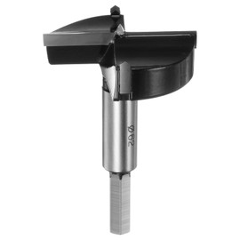 QUARKZMAN Forstner Drill Bit 62mm (2-7/16") Tungsten Carbide Wood Forstner Bit Opener Cutter for Hinge Hole Drilling Woodworking Black