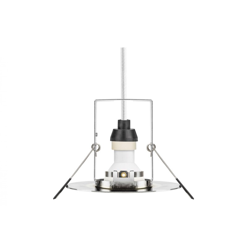 Integral Evofire Fire Rated GU10 Downlight Chrome with Insulation Cover