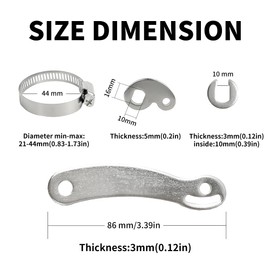 2 Sets Torque Arm for Ebike, Electric Bicycle Universal Torque Arm Protective Ebike Accessories, Torque Arm Bicycle Dropout Amplifier Cycling Accessory for Front Rear E-bike Motor Arm