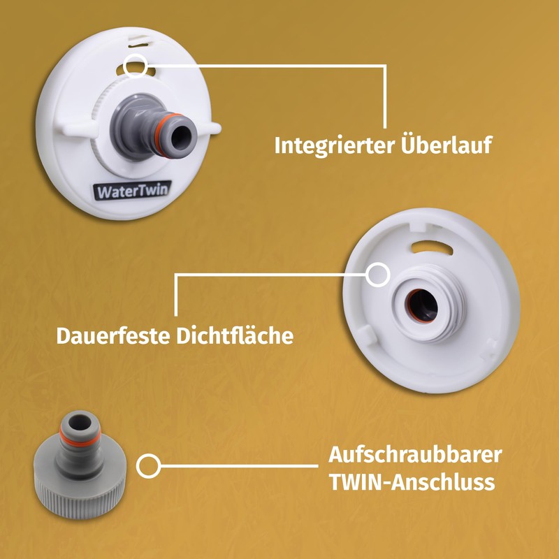 MaJoCompTec® Watertwin Fuel Cap with Water Connection | Water Tank
