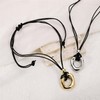 ALRNBY Chunky Round Pendant Necklace for Women Boho Choker Trendy