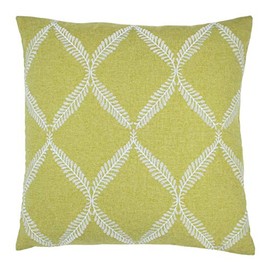 Paoletti Olivia Cushion Cover, Citron, 45 x 45cm