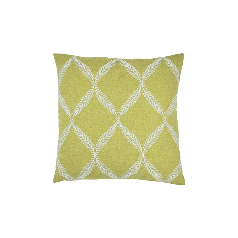 Paoletti Olivia Cushion Cover, Citron, 45 x 45cm