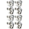 New Replacement Shower Door Fixing Wheels in Chrome - 4X