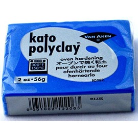 Kato Polymer Clay Oven Jewelry Craft Bake Polyclay Bar Art Van Aken 2 Oz (Ultra Blue)