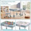 DOREROOM 4 in 1 Kids Table and 2 Chairs Set