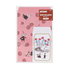 Sunstar Stationery S8908230 Moomin Envelopes, Set of 2, 25 Spring & Summer, Little My