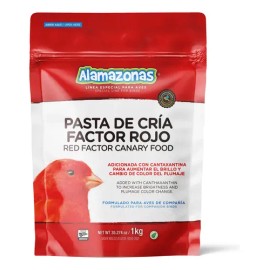 Pasta de Cría Factor Rojo 1kg Alamazonas  Breeding Paste with Canthaxanthin for Birds                                                                 