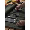 Asaya Canvas Chef Knife Roll Bag - 10 Knife Slots