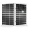 ECO-WORTHY 200 Watt Bifacial Solar Panel 2pcs 100 Watt Monocrystalline