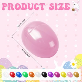 yptniginu Easter Eggs 2.4” - Green Fillable Easter Eggs - 60 Pcs Easter Basket Stuffers - Green Eggs Bowl and Vase Filler Faux for DIY Spring and Easter Decorations (Green)