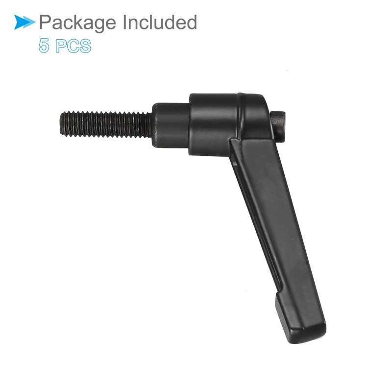 CoCud Clamp Lever Handle M6 x 20mm Male Thread Adjustable