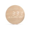 LED Digital Wall Clock Digital AC Color LCD Wireless Wood