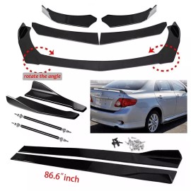 CNPAPC For Toyota Corolla Front Bumper Spoiler Body Kit /Side Skirt /Rear Lip/Strut Rod