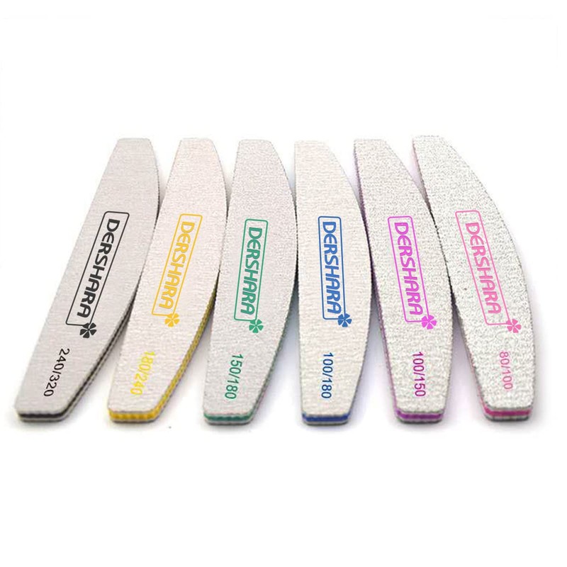 Professional Nail File Double Sided Grit 100/180 Buffer Emery Board