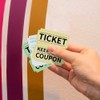 Essential 2000 Green Double Raffle Tickets Rolls Printable for Leisure,