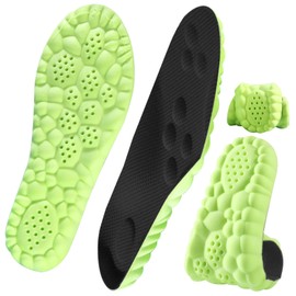 Insoles for Kids, 4D Dimensional, Shock Absorbing, Junior Arch Footbed, Sports Shoe Insert, Arch Support, Insole, Deodorizer, Flexible (S, 7.5 - 7.7 inches (19.5 cm)