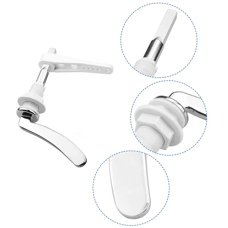 Hinata Zinc Alloy Metal Flush Handle for Toilet Cistern Lever