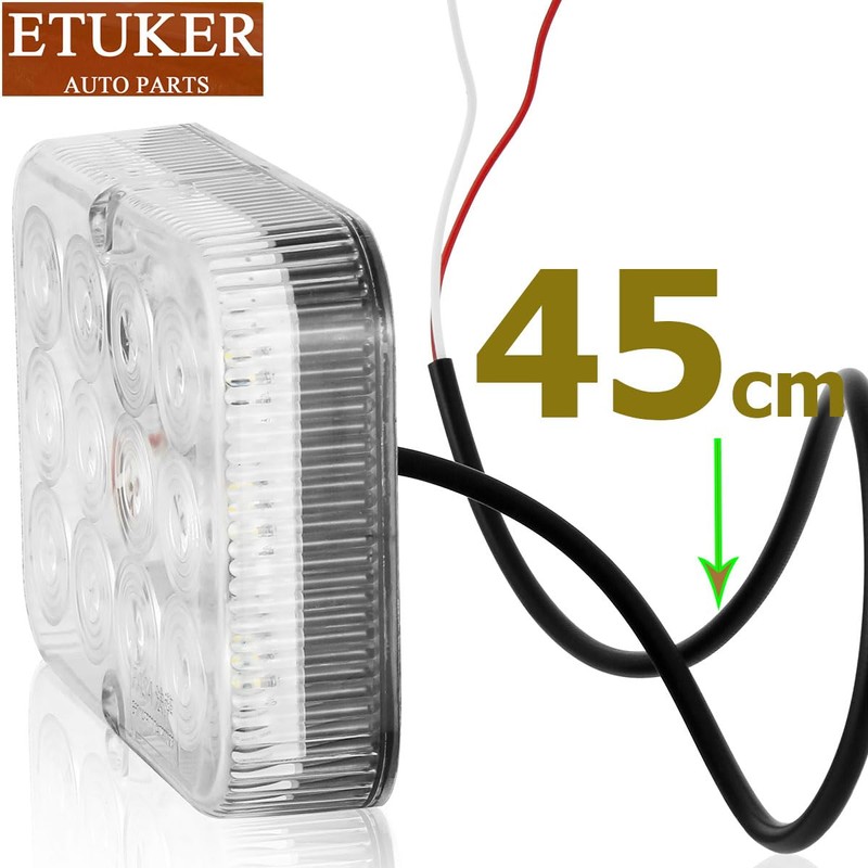 ETUKER 1 x Rear Driving Light Trailer 12 V 24