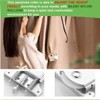 Uni-Fine 8 Pieces Sliding Wardrobe Door Set Iron Alloy Nylon