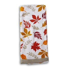 Fall Autumn Kitchen Towel - 15 x 25 Inch - 100% Cotton (Autumn Leaves)
