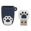 U Disk USB2.0 Hot Swap Cat Paw Shape Cartoon Style