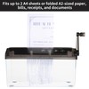 A4 Paper Manual Shredder - Black Portable Mini Paper Grinder