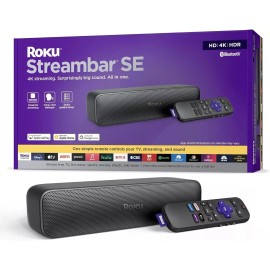 Roku Streambar SE 2-in-1 TV Soundbar with Built-in 4K/HD/HDR Streaming