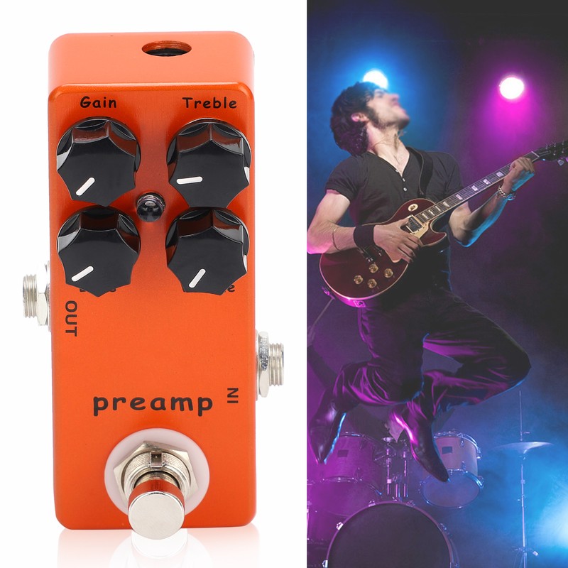Preamp Guitar Effect Pedal Override B Box True Bypass Instrument