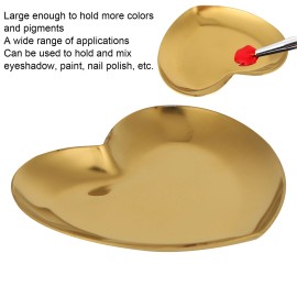 Unbranded Heart Shaped Nail Art Palette Stainless Steel DIY Makeup Painting Color TMKH