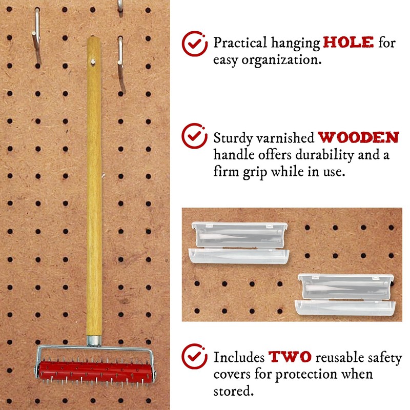 Wallpaper Removal Scoring Perforator Tools with Extra Cover, Wall Paper